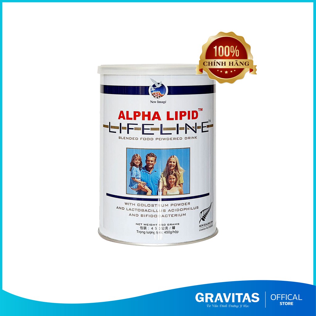 [ Chính Hãng ] Sữa Bột Alpha Lipid Dinh Dưỡng Cao Cấp 450gm