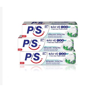 Combo 3 Kem đánh răng P/S Baking Soda Hương Thảo 180g/hộp