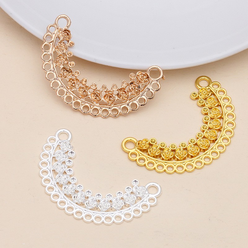 1 phiến đúc làm trâm tròn xỏ 19 lỗ 24*48mm nguyên liệu làm trâm làm trang sức cổ trang cosplay cổ phục có màu KC