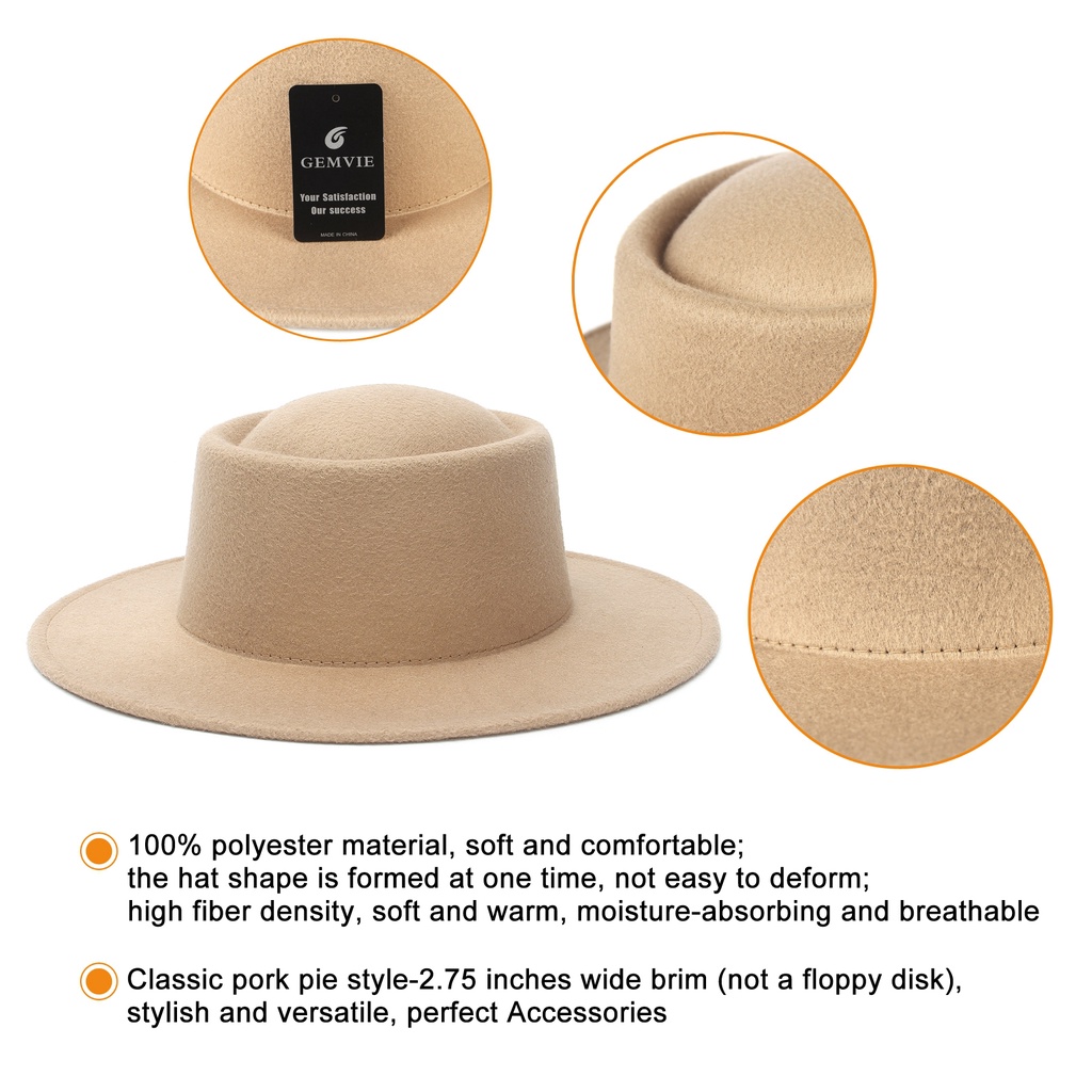 Mũ Rộng Vành Phong Cách Vintage Có 9 Màu Lựa Chọn