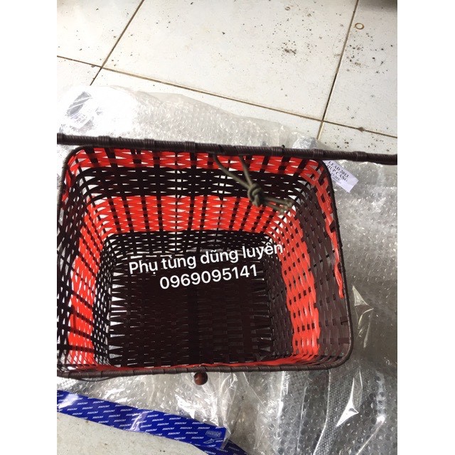 Giỏ xe đạp điện,Rổ mây lắp các loại xe điện,xe máy,cub các loại xe