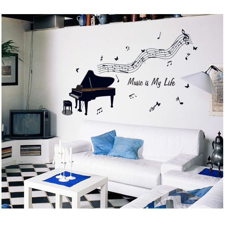 (HCM) Decal dán tường Âm nhạc 4 - DKN055 - decalhcm