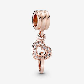 Interlocking Hearts Dangle Charm