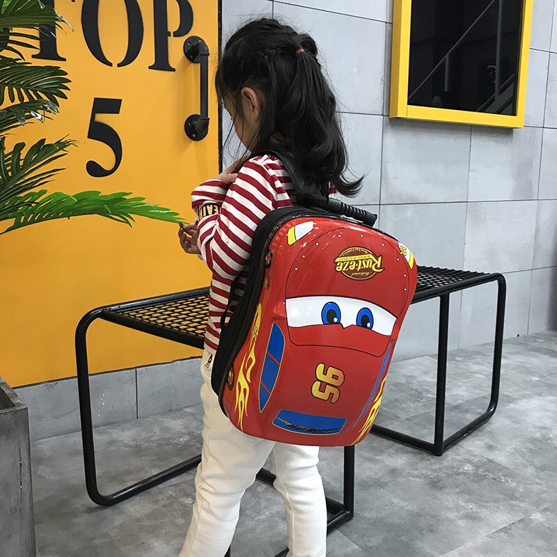 Balo Đi Học Hình Ô Tô Dễ Thương Cho Bé Mẫu Giáo TX041