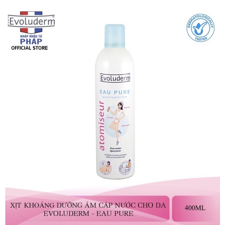 [Chính Hãng] XỊT KHOÁNG EVOLDERM 150ML/ 400ML CHÍNH HÃNG DATE 2023