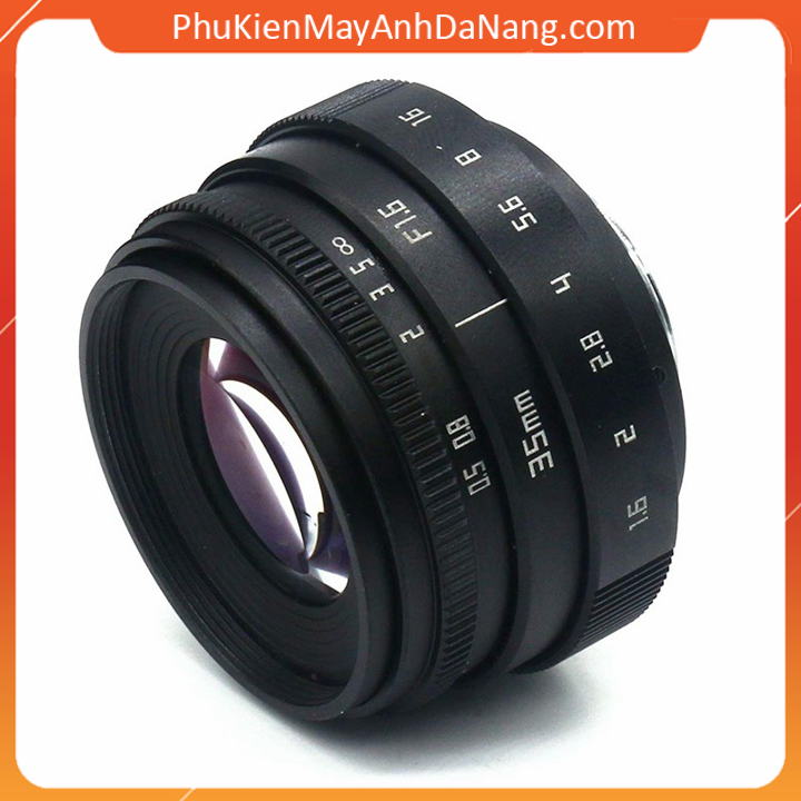 Ống kính 35mm f1.6 cho Fujifilm Sony Samsung Panasonic Lumix Pentax Canon EOSM Nikon1 + phụ kiện đi kèm