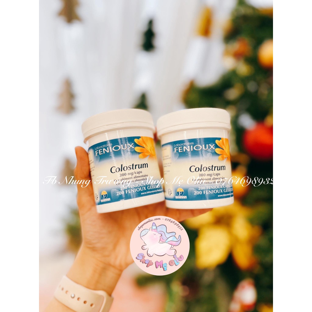 Sữa non Pháp Fenioux Colostrum hộp 200 viên date 09/2024