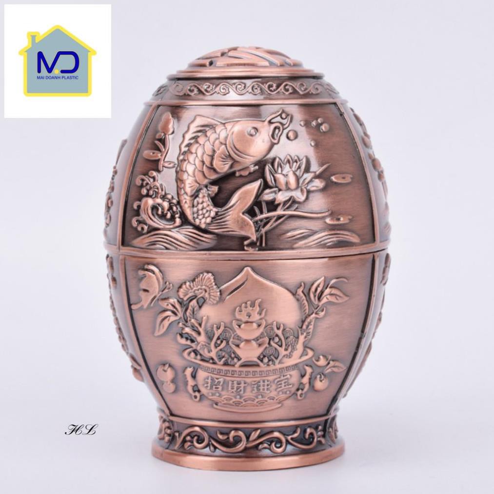 (siêu phẩm) Lọ đựng tăm đồng