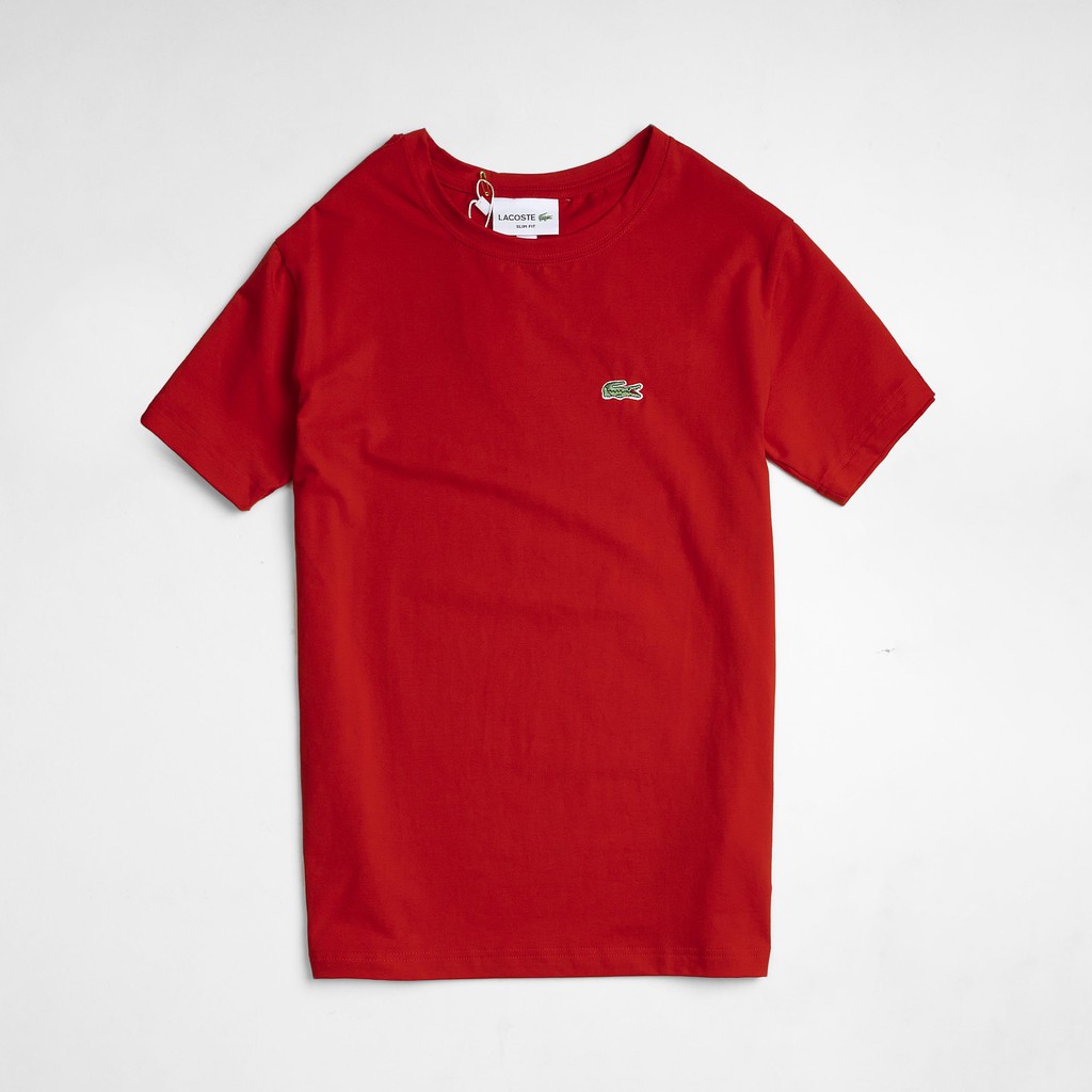 Áo thun nam Lacot xuất khẩu màu đỏ vải cotton chất lượng cao cấp - Rộn ràng chào Xuân