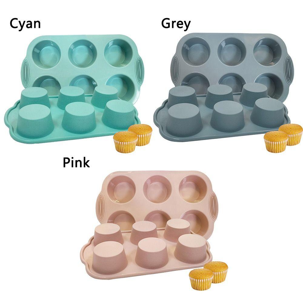 Khuôn Silicone Làm Bánh Muffin &amp; Cupcake Nhiều Màu