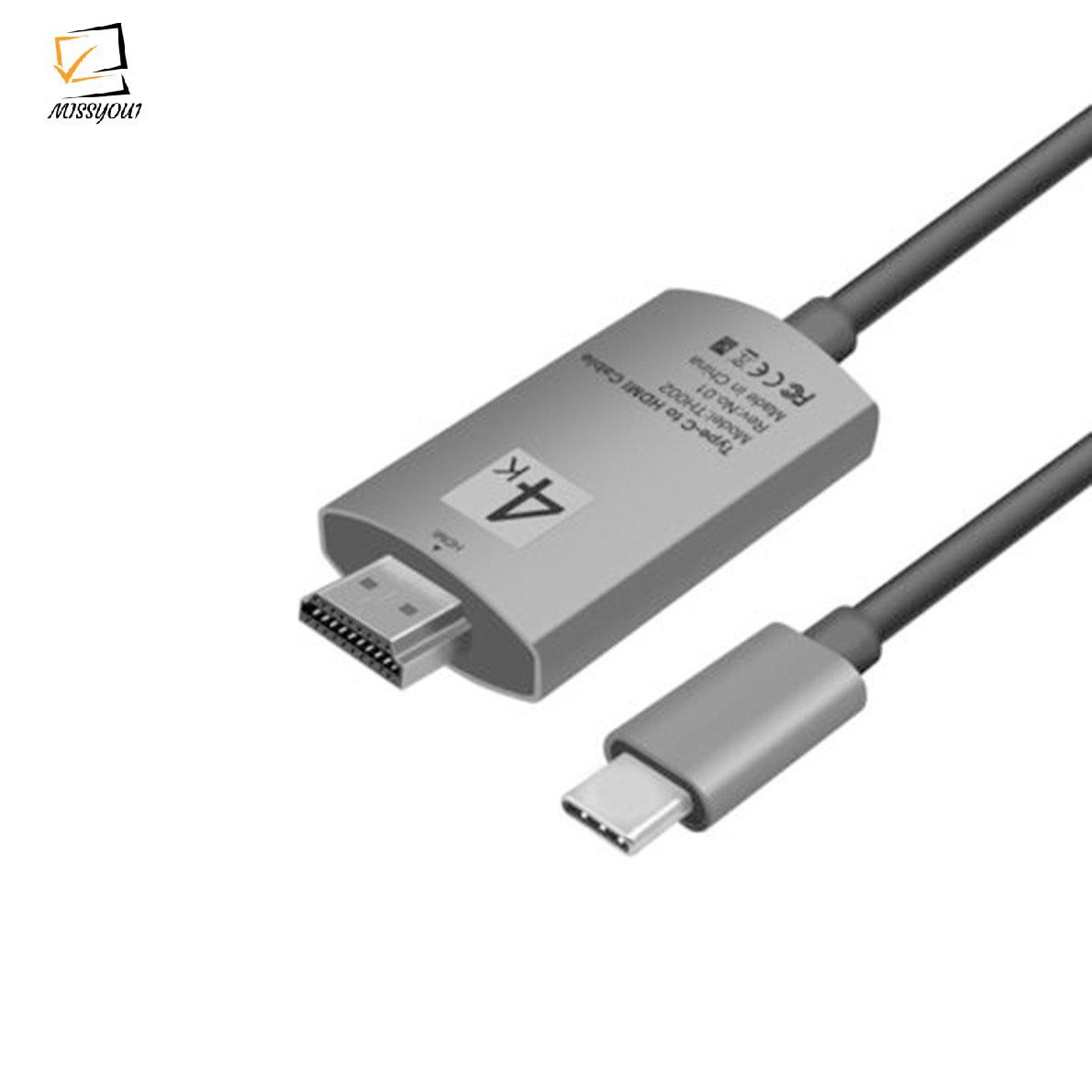 Cáp Chuyển Đổi Usb-C Type-C Sang Hdmi Hdtv 4k Cho Samsung S9 S8 Note 8 Macbook