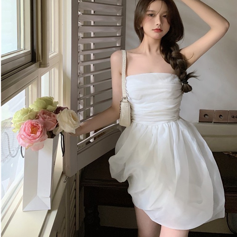 Đầm ngắn dáng phồng thiết kế thời trang xinh xắn dành cho nữ