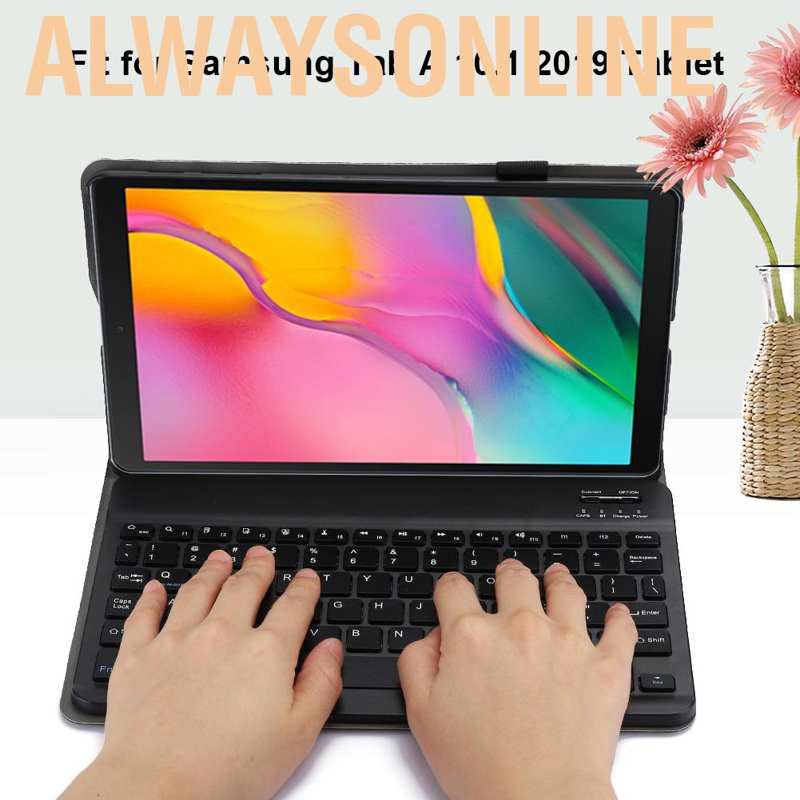 Alwaysonline Cover for wireless portable Bluetooth keyboard  10.1 tablet detachable multifunctional protective supports