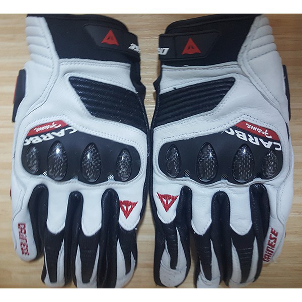 Găng Tay Chạy Xe Đạp Thiết Kế Hình Dainese Màu Trắng Đen 2018