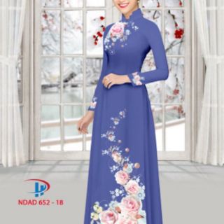 Vải áo dài in 3D tằm ý