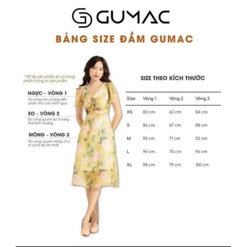 Đầm cổ U thêu hoa Gumac shop mychyt