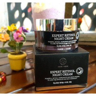 Kem Dưỡng Da Chống Lão Hóa Ban Đêm Hani x Hani 50G/ Hani x Hani Expert Retinol Night Cream 50G
