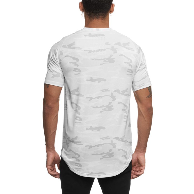 Mới Áo Thun Lưới Tay Ngắn Thoáng Khí Nhanh Khô Cho Nam