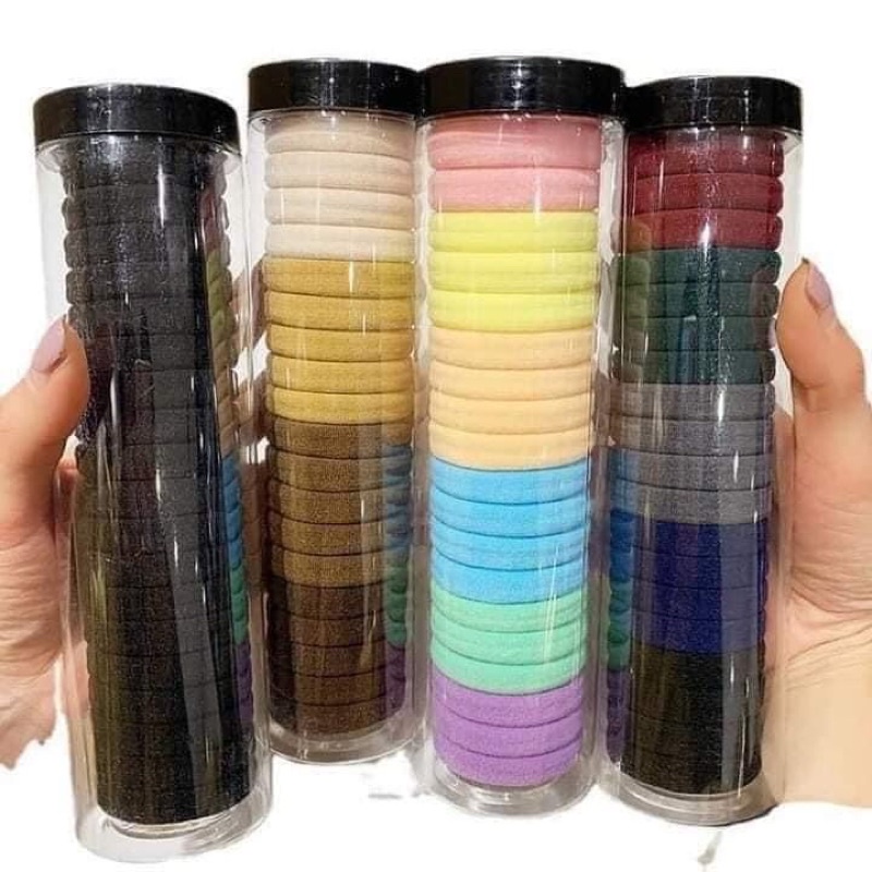 Ống 20 dây chun co giãn buộc tóc đủ màu - chun buộc tóc