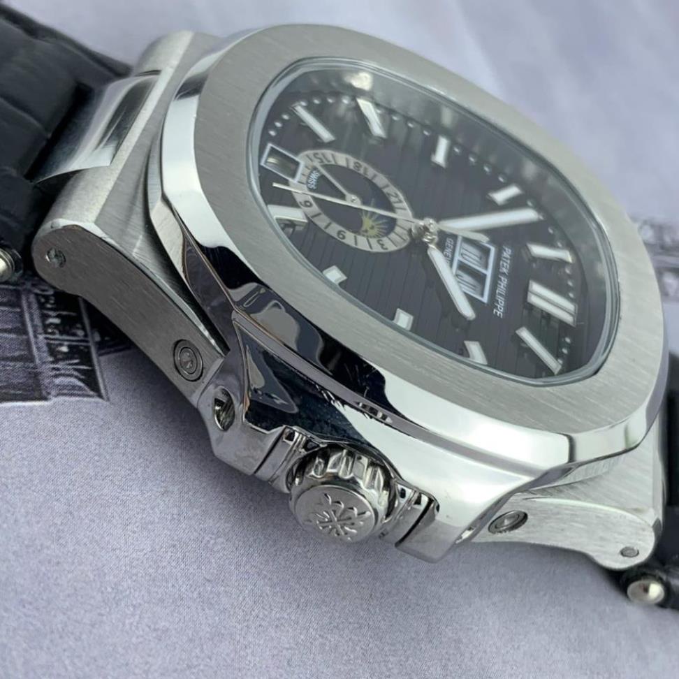 Đồng Hồ Nam PT Philip Cơ Automatic Nhật, Mặt Saphire 41-42mm vuông trơn 4 MÀU nổi bật, Chống Nước 5ATM