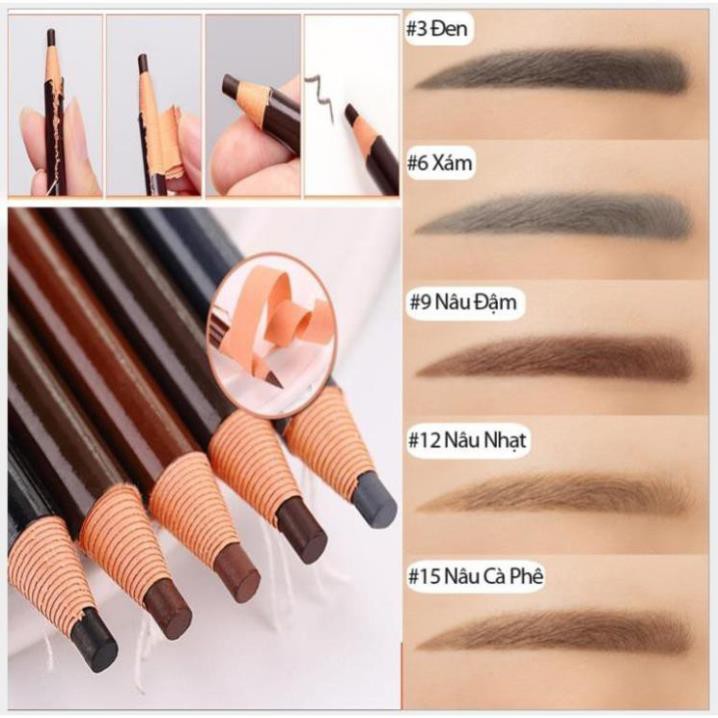 [ĐƯỢC CHỌN MÀU] Chì Xé Kẻ lông mày đủ màu sắc nét chuyên dùng trang điểm chuyên dụng | BigBuy360 - bigbuy360.vn