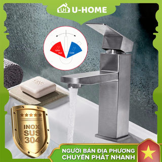 U-HOME Vòi Rửa Mặt Lavabo chất lượng cao Vòi lavabo nóng lạnh inox SUS 304 S20-9510