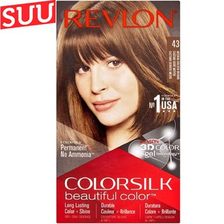Thuốc nhuộm tóc Revlon số 43 màu nâu ánh kim, suu.shop cam kết 100% chính hãng.