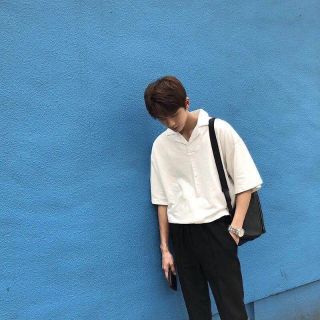Áo phông tay lỡ kiểu sơ mi chất mát ulZzang Hàn quốc