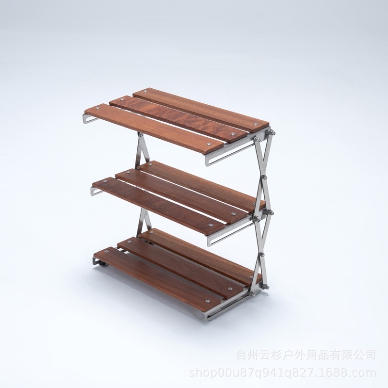 Giá , kệ để đồ dã ngoại 3 tầng thông minh - Giá để đồ để bàn có thể gấp gọn
