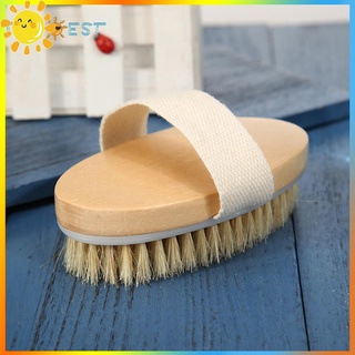 Mềm Mại Tự Nhiên Lông SPA Bàn Chải Tắm Bằng Gỗ Bàn Chải Tắm Da Máy Mát Xa Toàn Thân