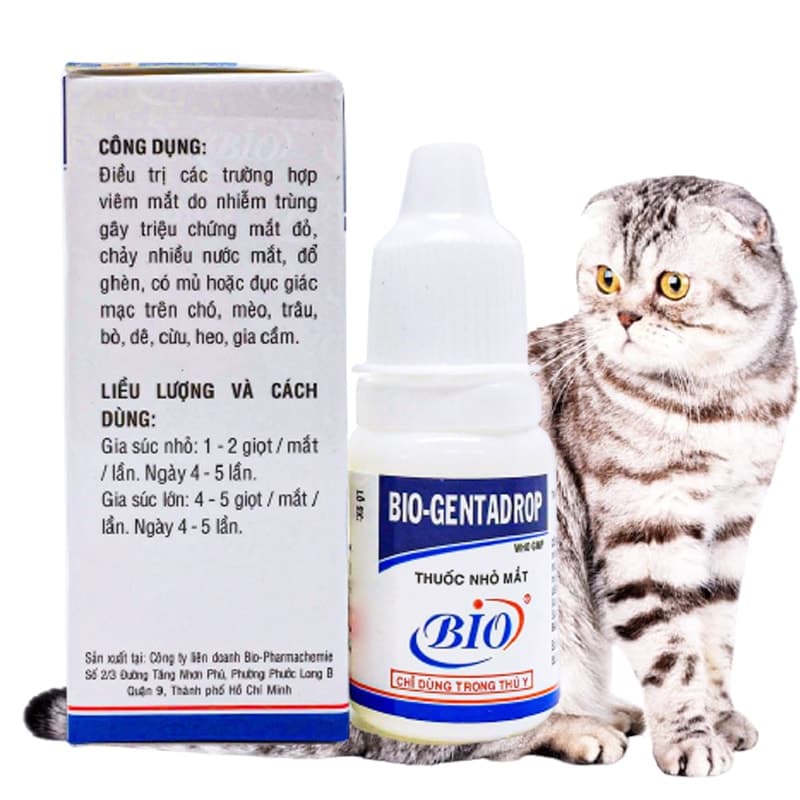 Dung dịch mắt Bio Gentadrop cho chó mèo - Lida Pet Shop