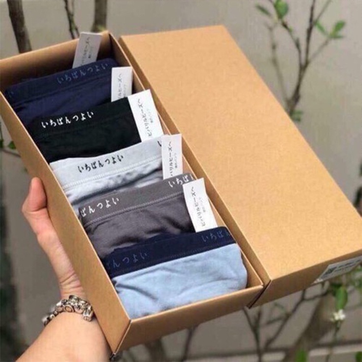 Sét 5 Sịp Đùi Nam Cotton - COMBO 5q M.ji. Đùi Cotton