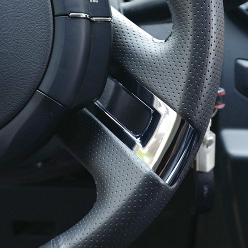✿ 1 Pair ABS Chrome Steering Wheel Cover Insert Sticker Trim For Citroen C-Quatre