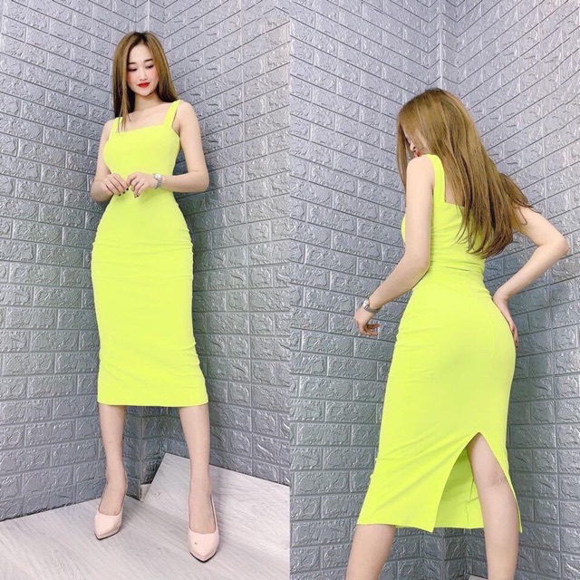 [Mã FAMAYWA2 giảm 10K đơn 50K] Đầm body 2 dây bảng to chuẩn form - Free size dưới 53kg - Carotshop | BigBuy360 - bigbuy360.vn