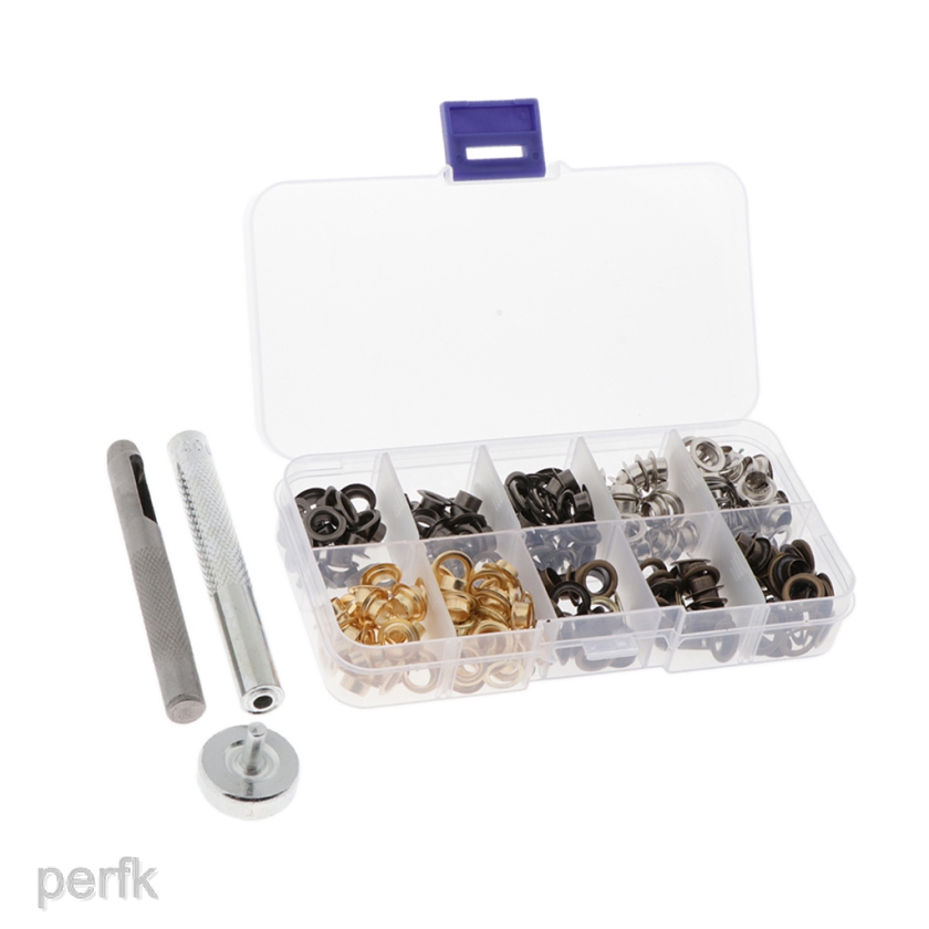 Set 200 Khoen Bằng Đồng Thau Kèm Vòng Đệm DIY Tiện Lợi