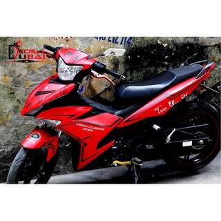 Tem trùm exciter 150 đỏ nhám đồng hồ