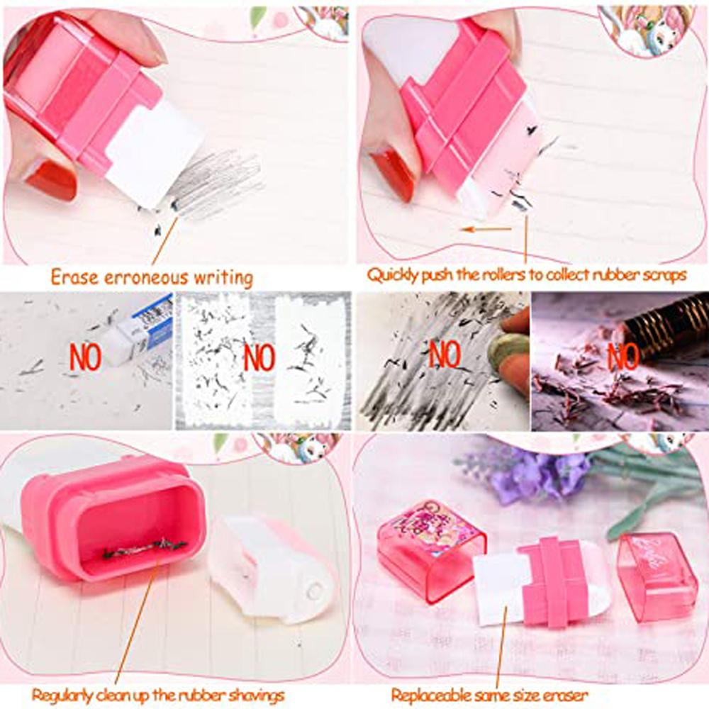 Con Lăn Tẩy Bút Chì Họa Tiết Hoạt Hình Dễ Thương Tiện Dụng Cho Học Sinh