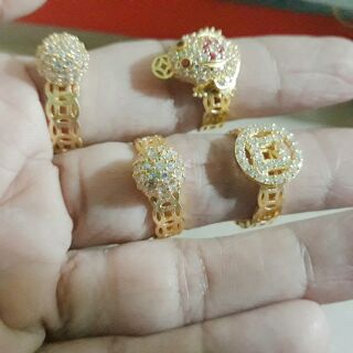 Nhẫn kim tiền vàng đồng