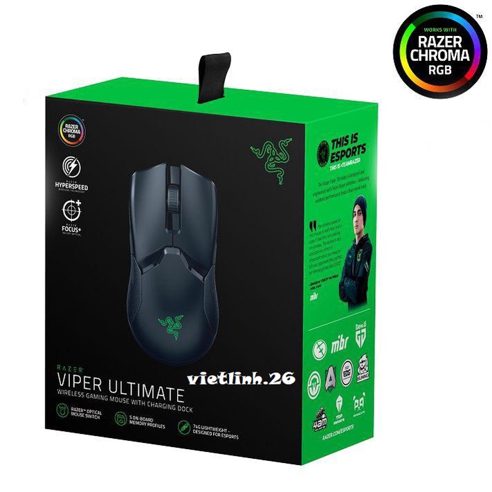 Chuột không dây Razer Viper Ultimate - Chuột game Chính Hãng Bảo Hành 12 tháng