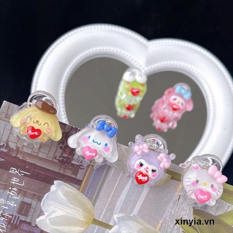 Kẹp Tóc Nhỏ Hình Cinnamoroll / Cún Hoạt Hình Dễ Thương Thời Trang Mùa Hè Cho Bé Gái