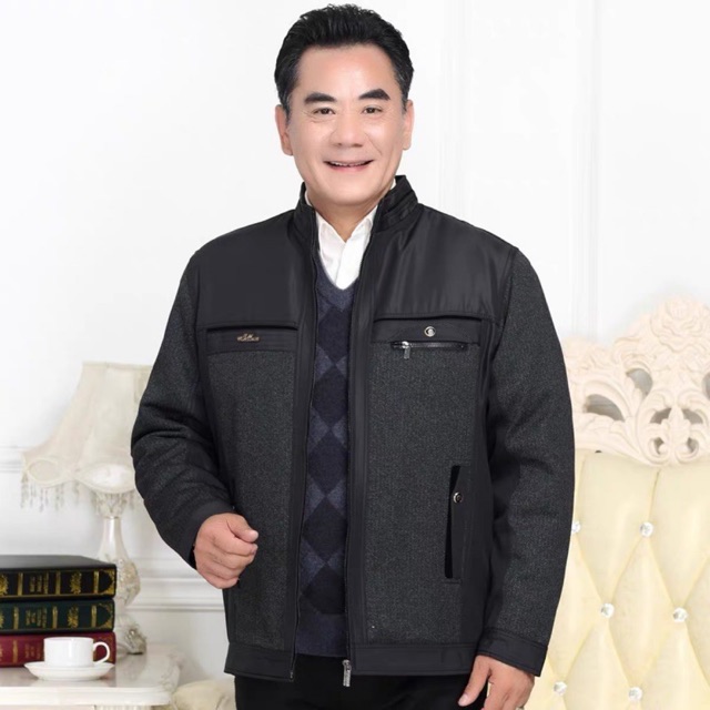 [ [Follow Shop giảm thêm 10K_Áo khoác trung niên cho bố, ông