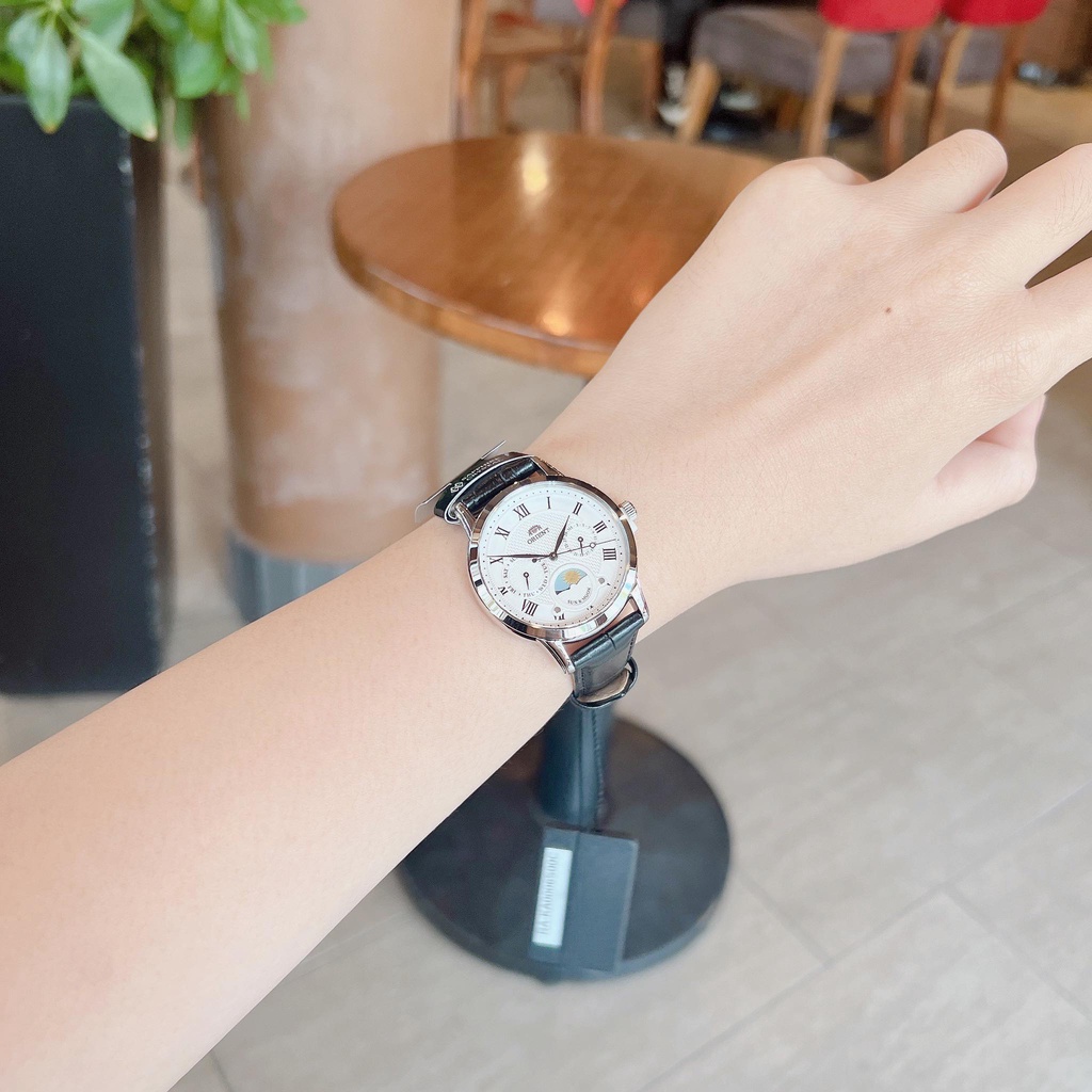Đồng hồ nữ dây da cao cấp Orient Nữ Sun And Moon RA-KA0006S00C Bảo hành 1 năm Hyma watch