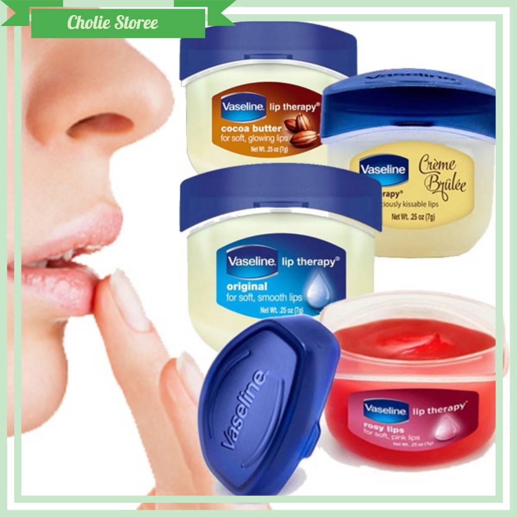 Combo 2 Hũ Son Dưỡng Môi Lip Therapy Vaseline 7gr - Mỹ