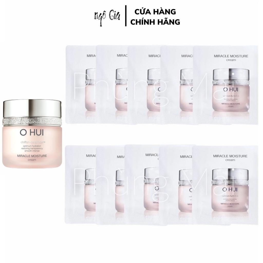 Gói sample kem ohui hồng dưỡng ẩm chuyên sâu làm da trắng hồng và chống lão hóa OHUI Miracle Moisture Cream 1ml - Sale