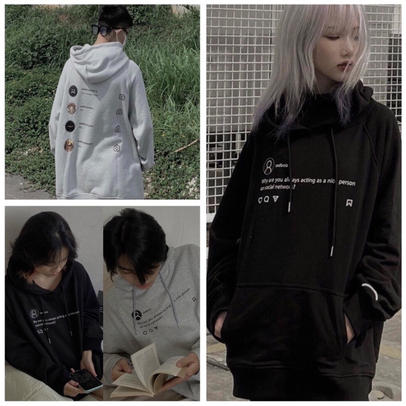 Áo Nỉ Hoodie Sadboiz Máy Ảnh Chất Nỉ Dày Dặn Form Rộng Unisex Nam Nữ Đều Mặc Được( Hàng Sẵn)