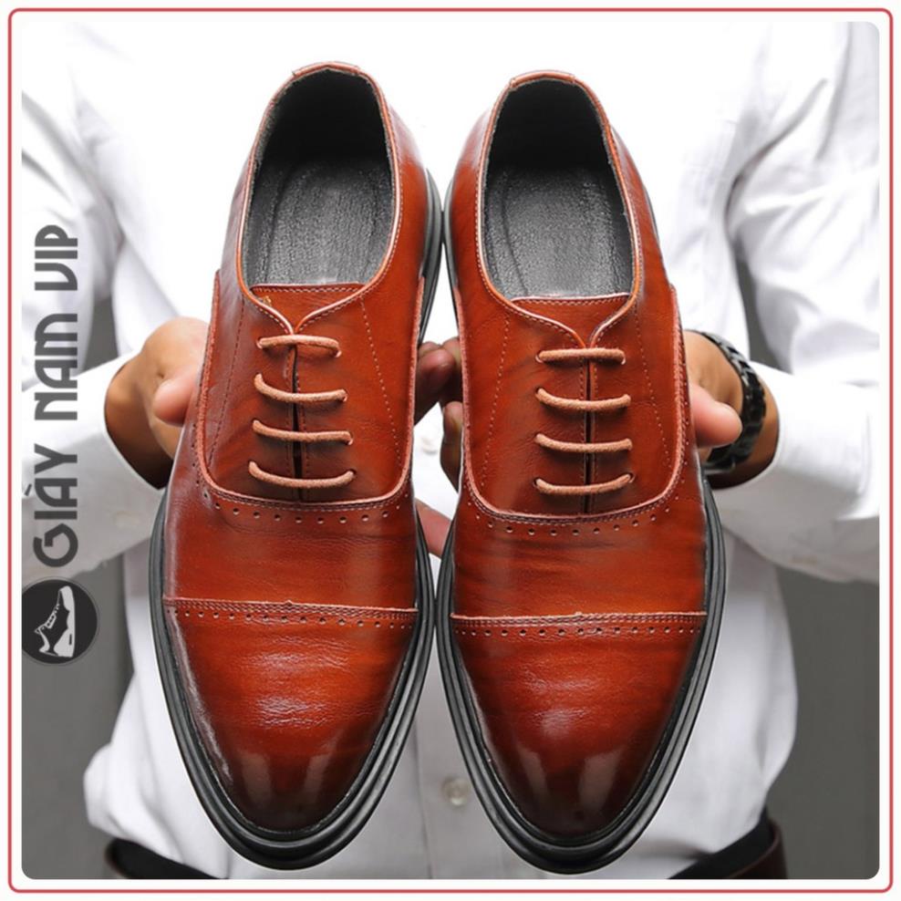 VIP Giày Oxford Nam Đẹp Hàng Hiệu Da Bò GIAYNAMVIP Giày Công Sở Nam Cao Cấp Chính Hãng GD91