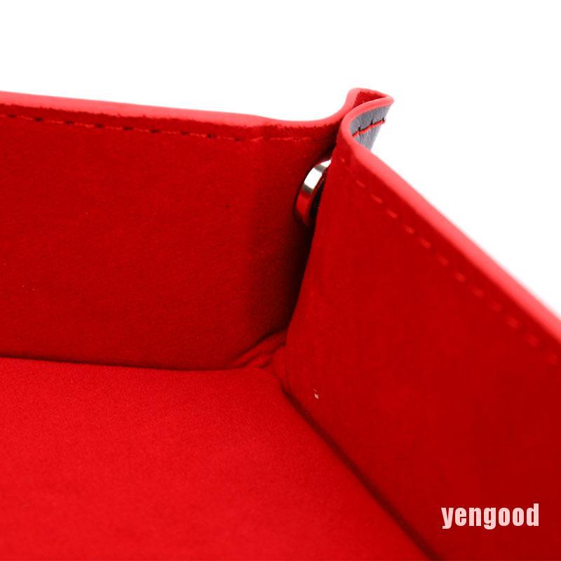 Xúc Xắc Da Pu Lục Giác Gấp Gọn Tiện Dụng