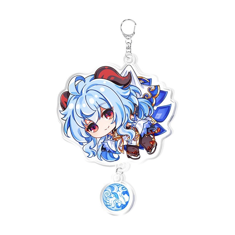 Móc Khóa acrylic Họa Tiết Hoạt Hình Hotaru Kaedehara Kazuha Raiden Shogun Yae Miko Zhongli