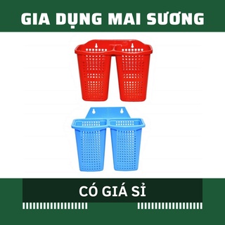 Ống đựng đũa nhựa tân lập thành đôi size lớn