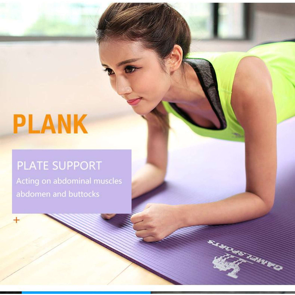 Chiếu Tập Yoga NBR Độ Dày 1.5 Cm Không-Trượt Thể Dục Thảm Pilates